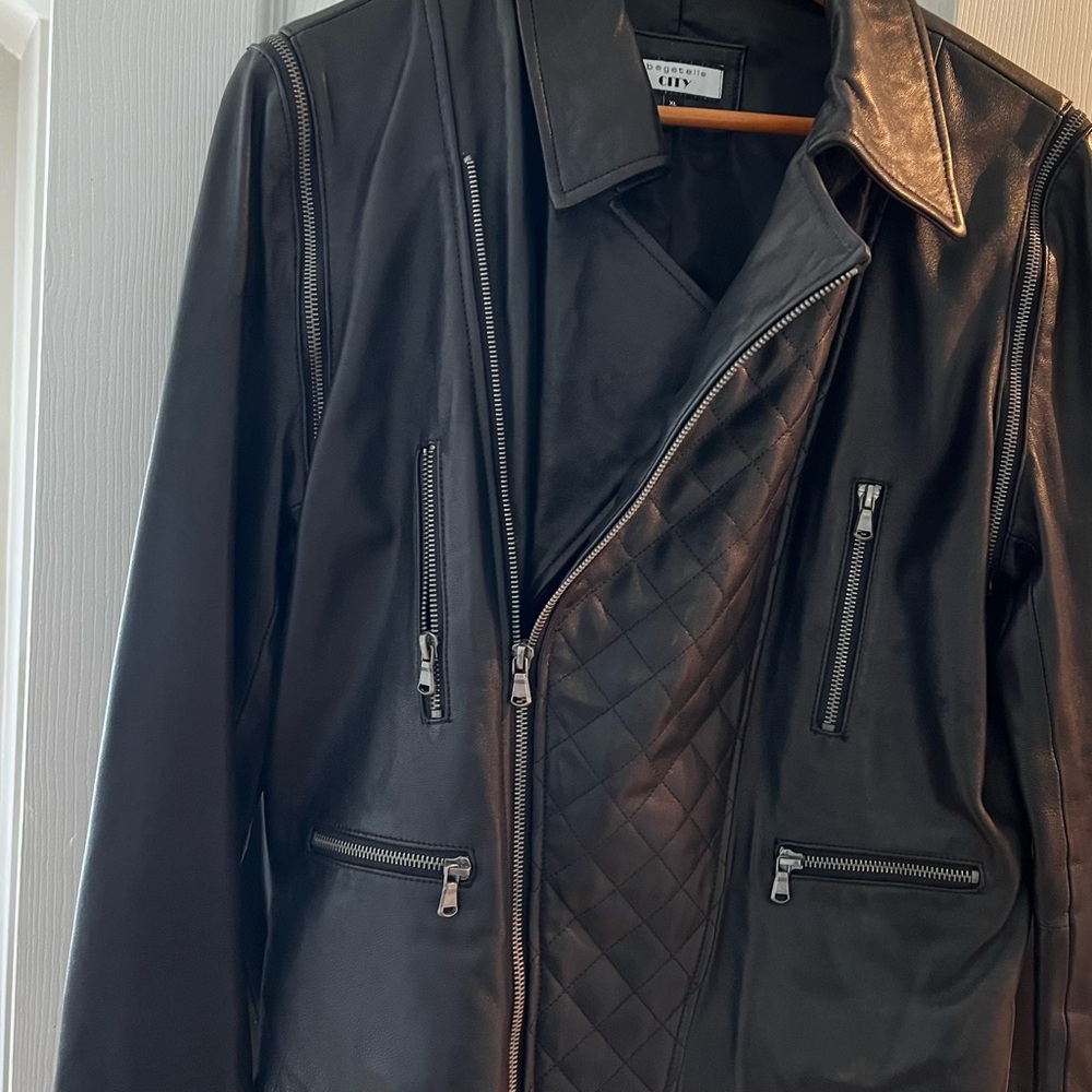 Bagatelle Black Leather Jacket Sleek and Stylish